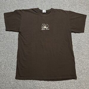 Y2K Myrtle Beach‎ Brown Tee Size L Coastal Souvenir Shirt